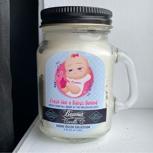 Fresh Like A Baby’s Behind mini mason jar candle